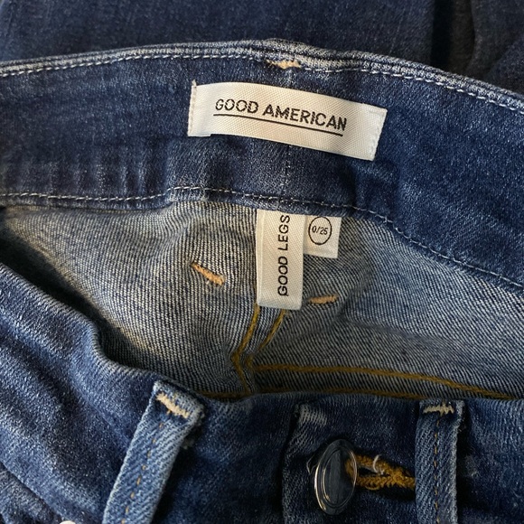 Good American Good Legs Skinny Jeans Ripped Distressed Knees - Picture 4 of 8